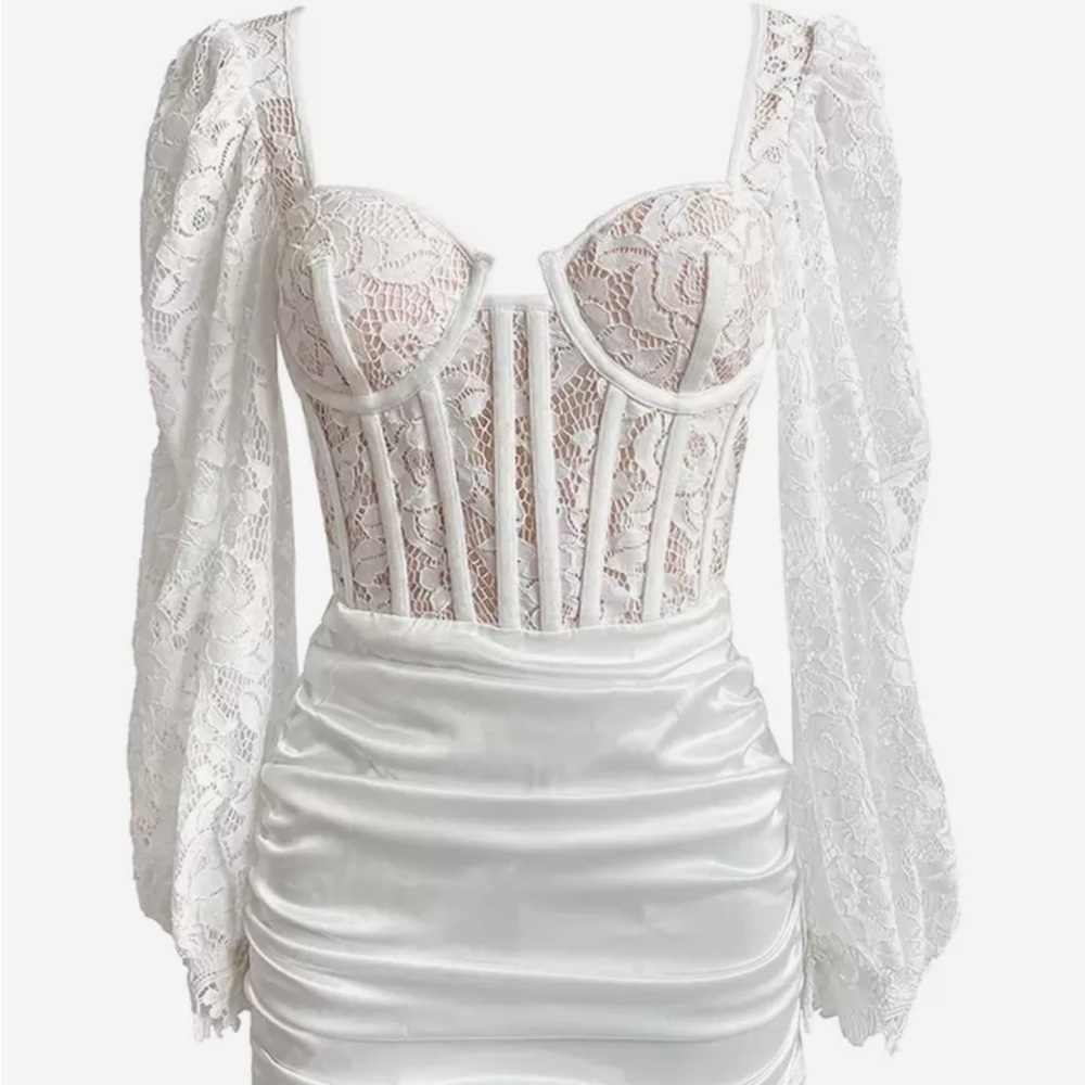 White lace dress